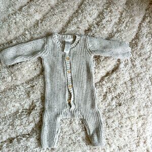 H&M Knit Baby Sweater One Piece Cozy